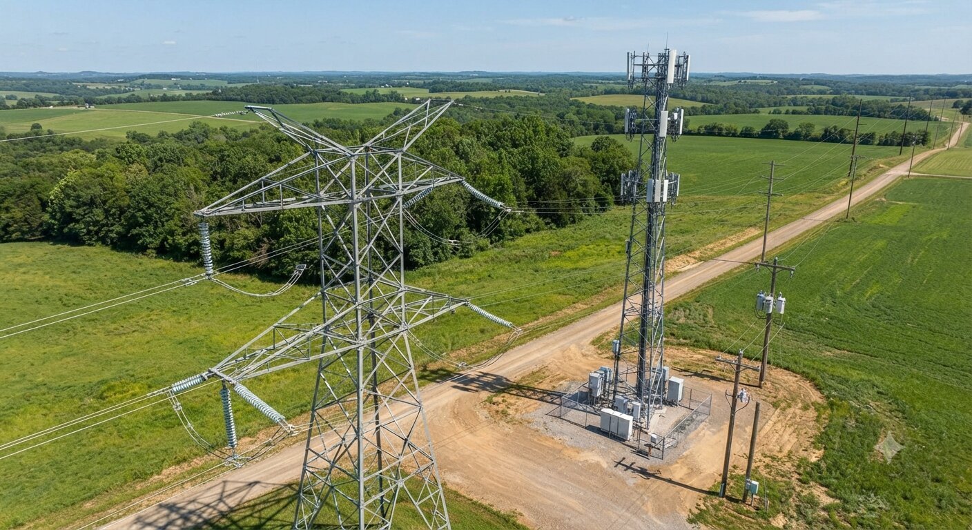 Inspekcje słupów energetycznych i masztów telekomunikacyjnych