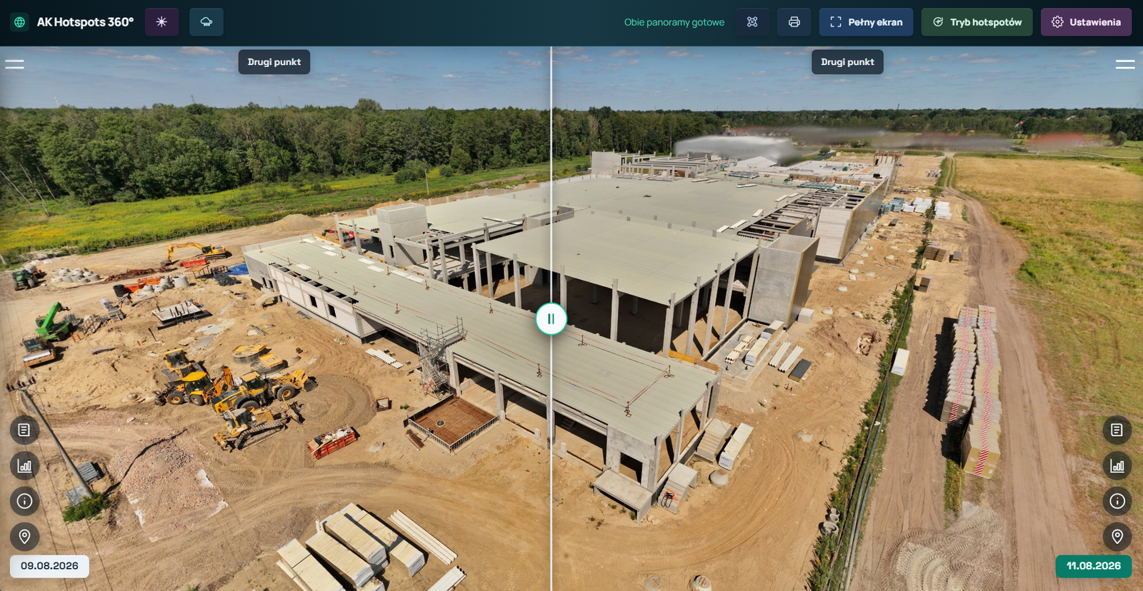 Monitoring i dokumentacja 360° obiektów i terenów
